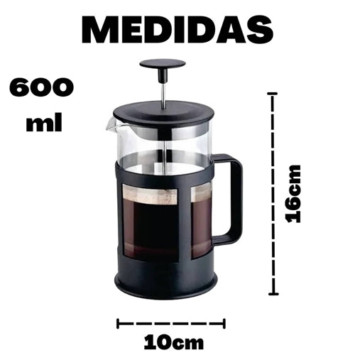 Cafeteira Prensa Francesa De Vidro CAFEMIX 600 ML [FRETE GRÁTIS]